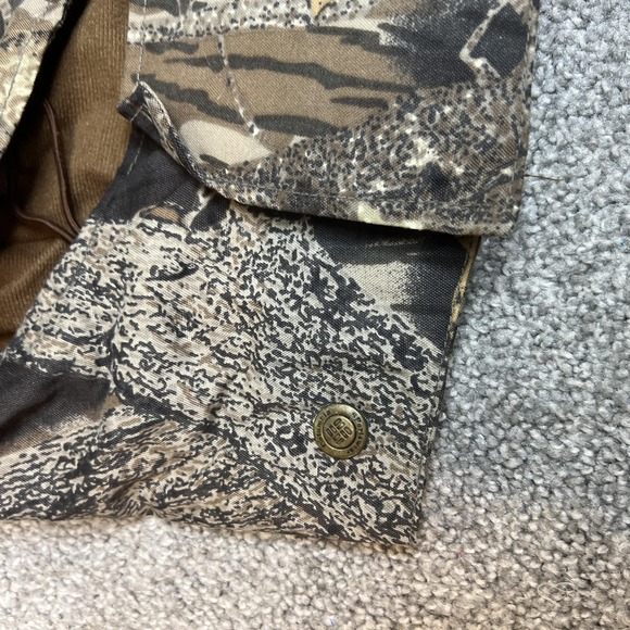 LL Bean Hood Mens One Size Camo Fleece Lined Snap On Hunting Jacket Accessory - Picture 2 of 9